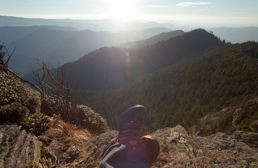 Two Boots at Cliff Tops - Mount LeConte