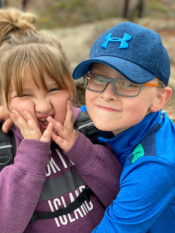 Bray and Cam  - Long Point Trail, West Virginia