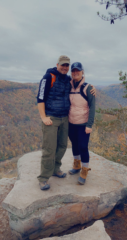 Read and Sookie  - Long Point Trail, West Virginia