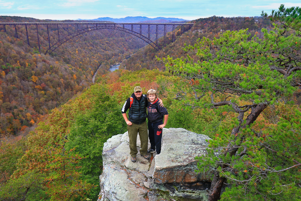 Read and Gav. Long Point, New River Gorge National River, WV 2020