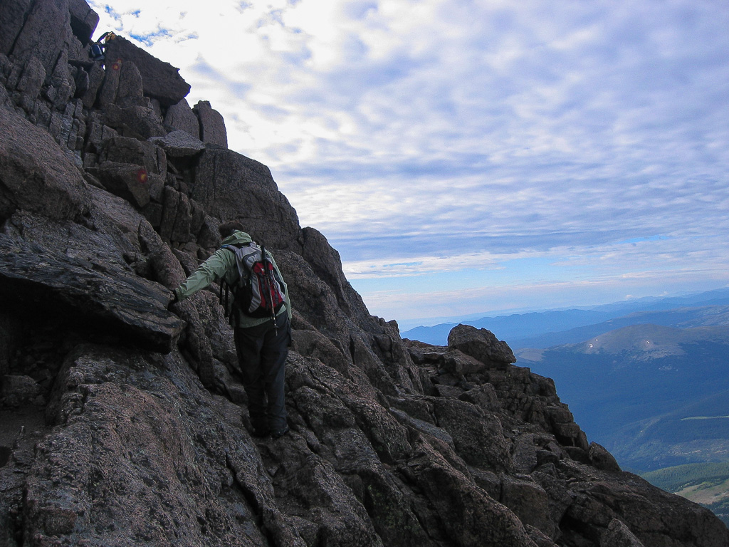 Climbing The Narrows - Longs Peak