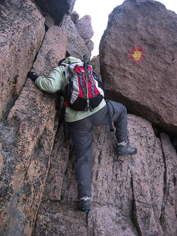 Climbing The Narrows - Longs Peak