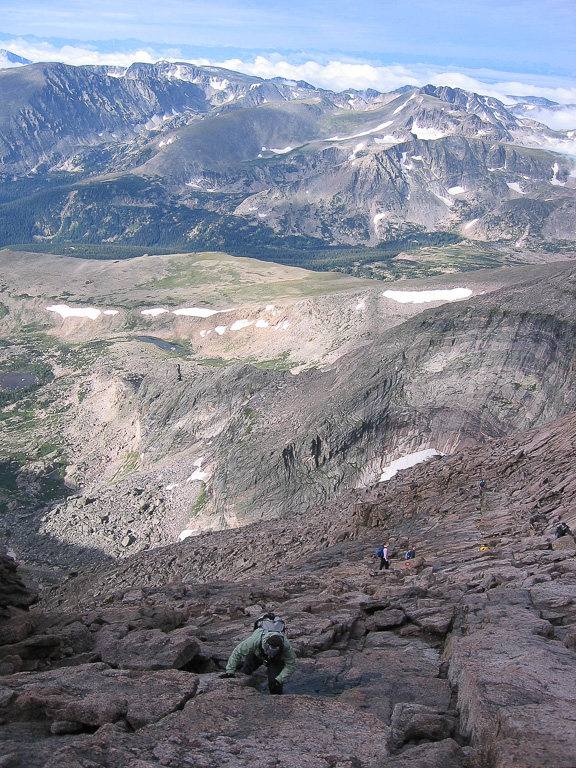 Climbing The Homestretch - Longs Peak