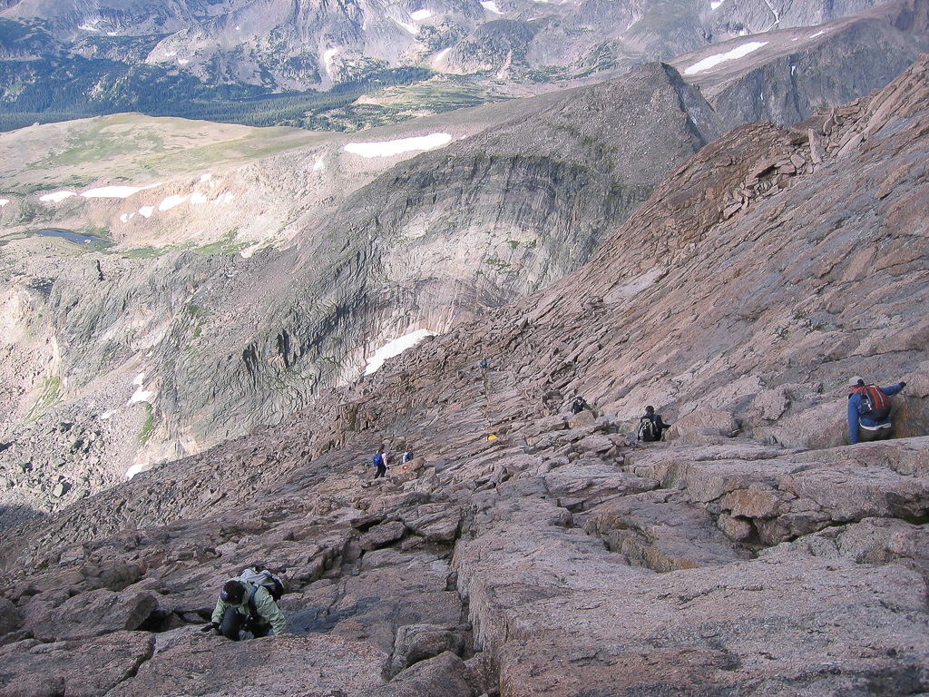 Climbing The Homestretch - Longs Peak