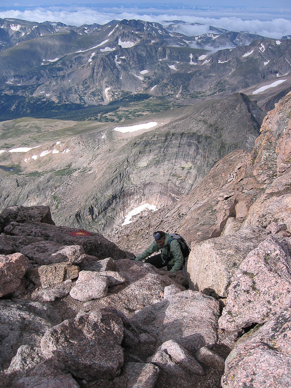 Climbing The Homestretch - Longs Peak