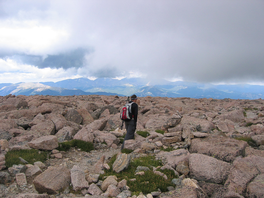 Crossing the Boulder Field - Longs Peak