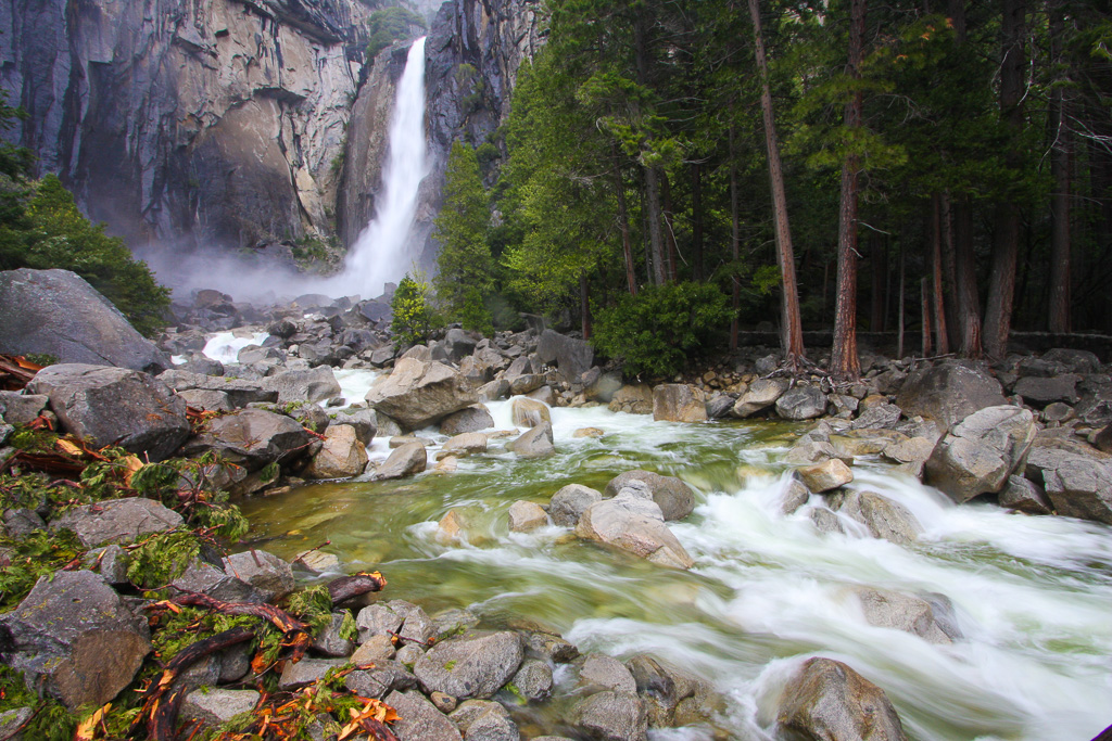 Lower Yosemite Fall Cascade- Yosemite National Park, California