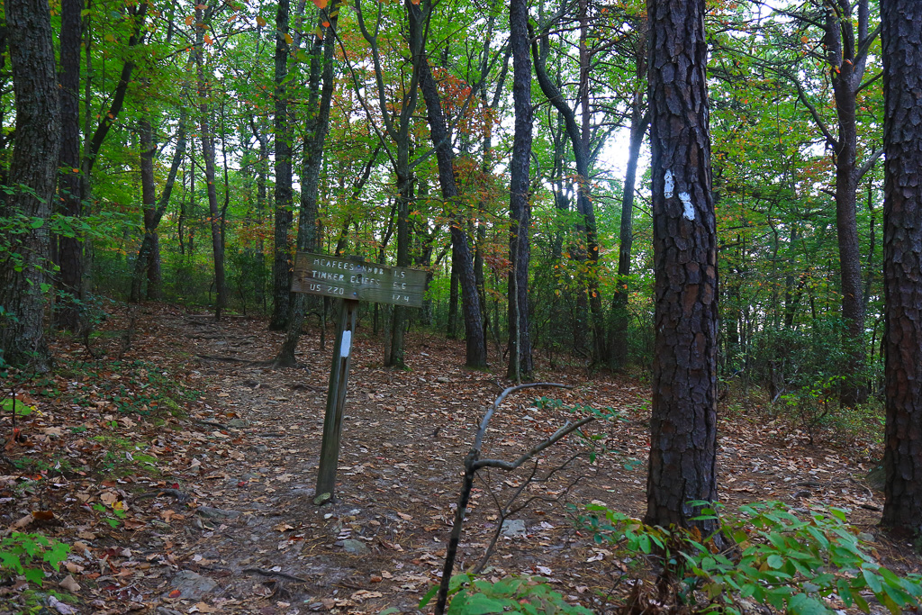 Mileage sign - McAfee Knob