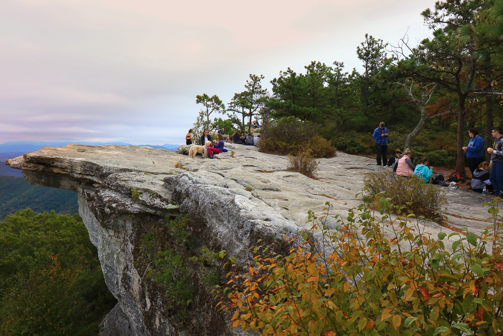 Hikers on the summit - McAfee Knob