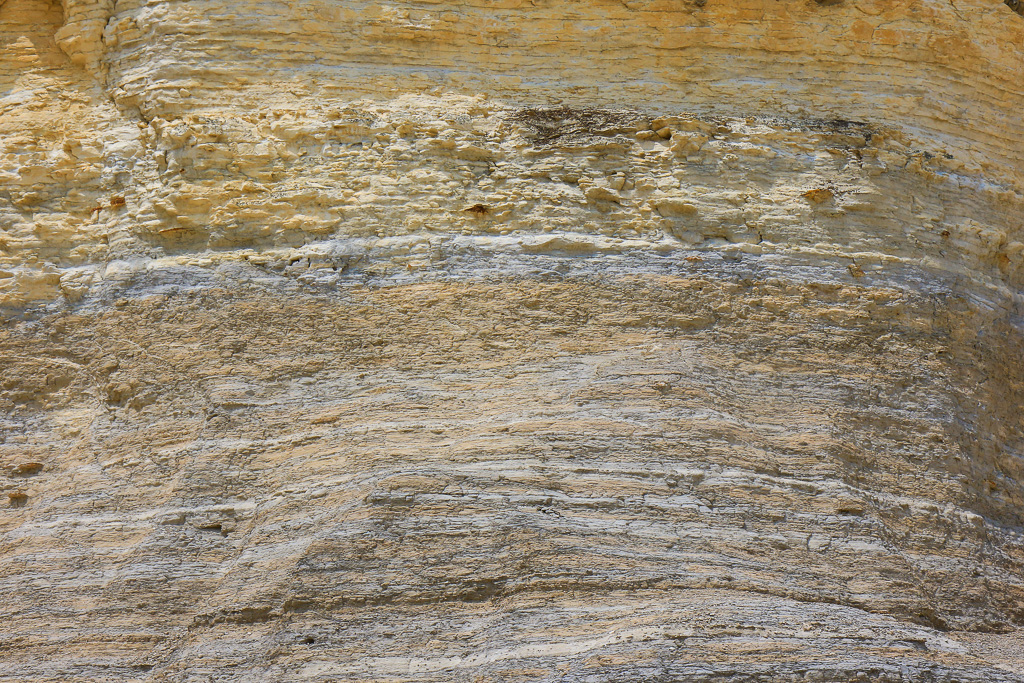 Chalk layers - Monument Rocks Natural Area