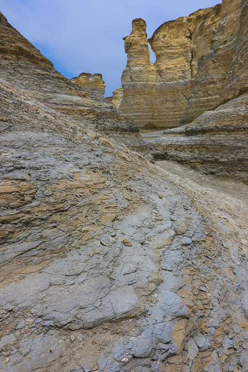 Chalky shale - Monument Rocks Natural Area