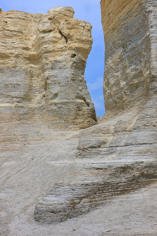 Opening in the Chalk Wall on Northwest side  - Monument Rocks Natural Area