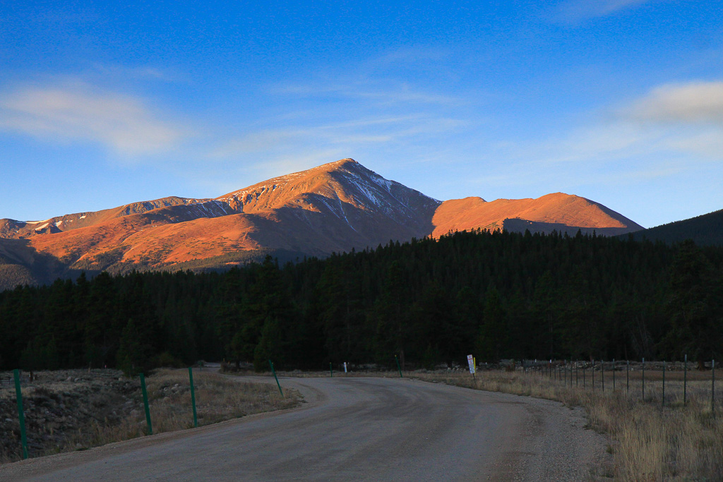 Sunrise on Mount Elbert - North Mount Elbert Trail