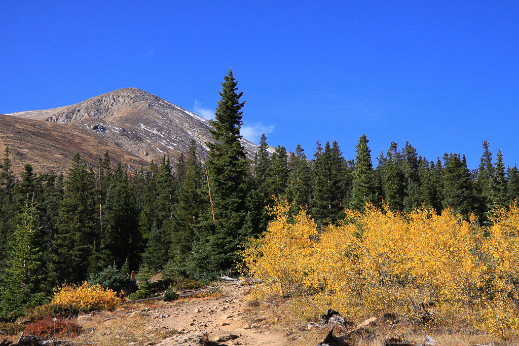 View of the false summit - North Mount Elbert Trail