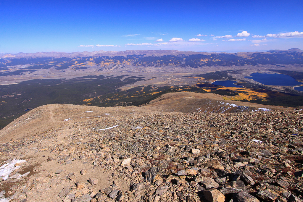 View of the Arkansas River Valley - North Mount Elbert Trail