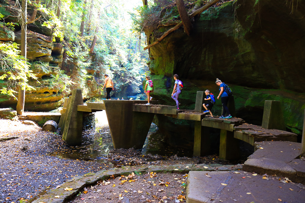 Old Man's Cave and Cedar Falls Hocking Hills, Ohio