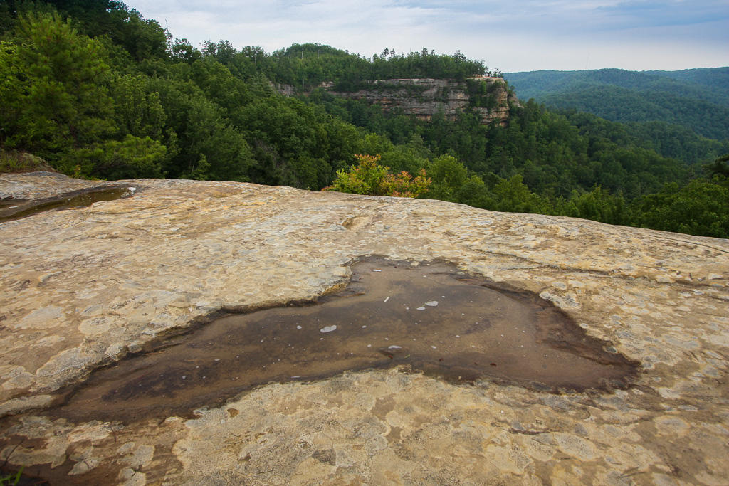 View from the top of Natural Bridge - Original Trail/Balanced Rock Trail/Laurel Ridge Trail Loop to Natural Bridge