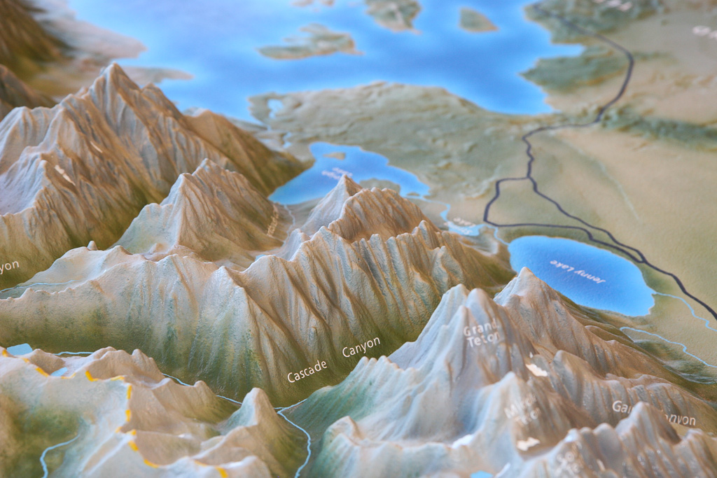 3D Map of the Canyons- Paintbrush Canyon/Cascade Canyon Loop