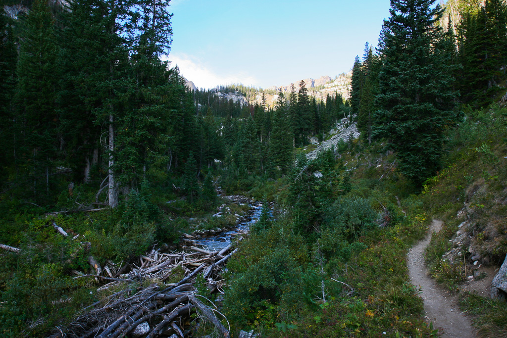 Paintbrush Canyon Trail and creek- Paintbrush Canyon/Cascade Canyon Loop