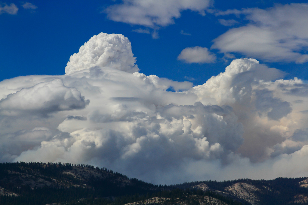 Distant smoke from wildfires - Panorama Trail 2013