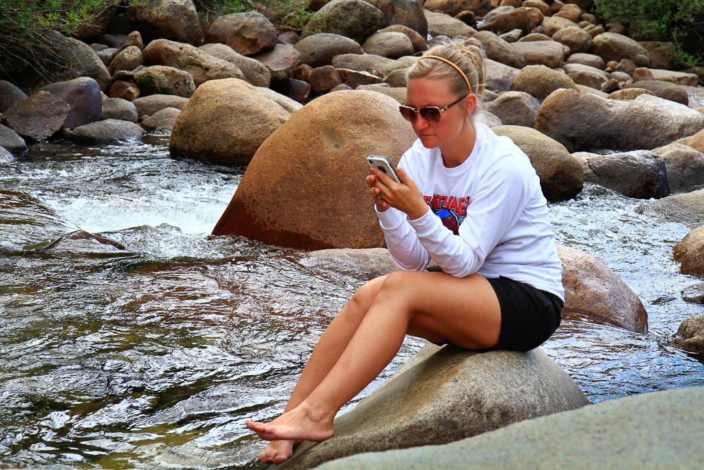 Lounging along the Merced River - Panorama Trail, Yosemite National Park, California 2013