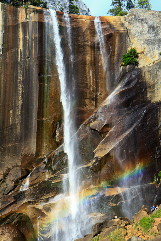 Vernal Fall and rainbow - Panorama Trail 2013