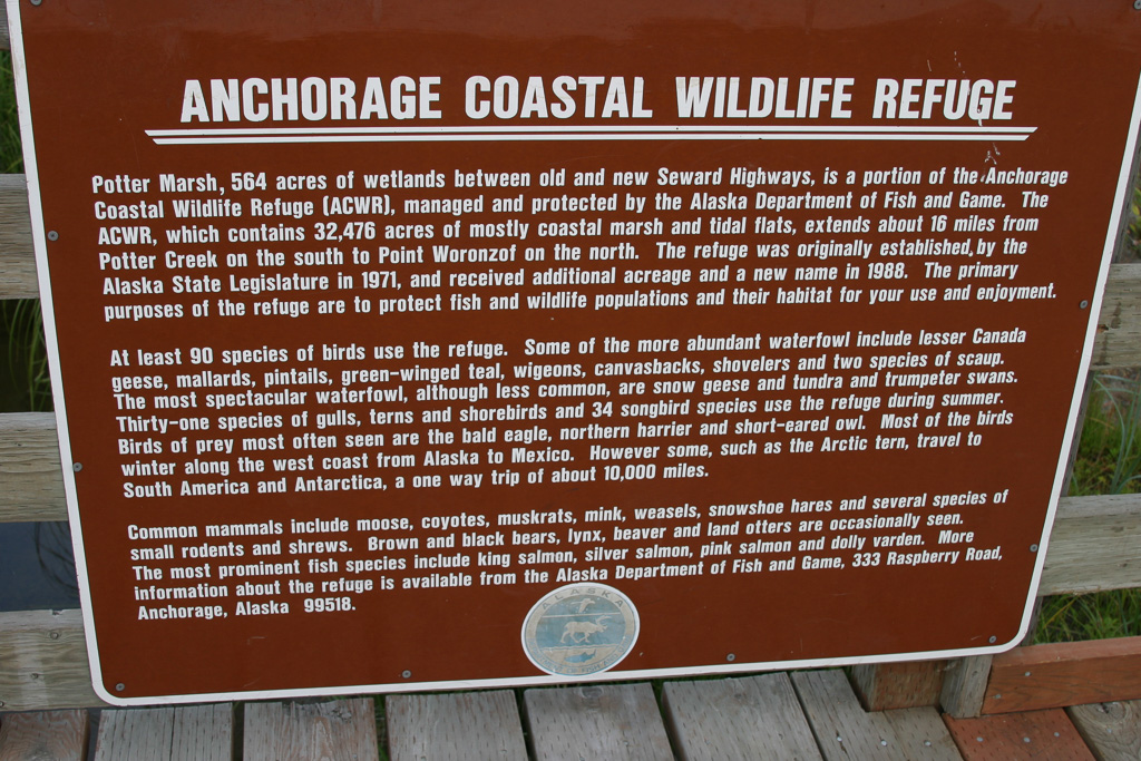 Refuge Sign - Potter Marsh