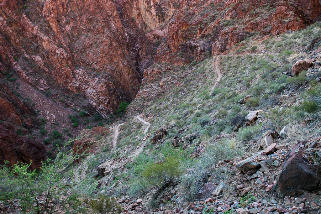 Bright Angel switchbacks - Grand Canyon National Park, Arizona