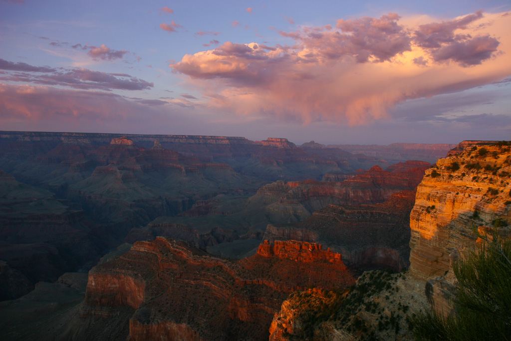 Sunset over the South Rim - Grand Canyon National Park, Arizona