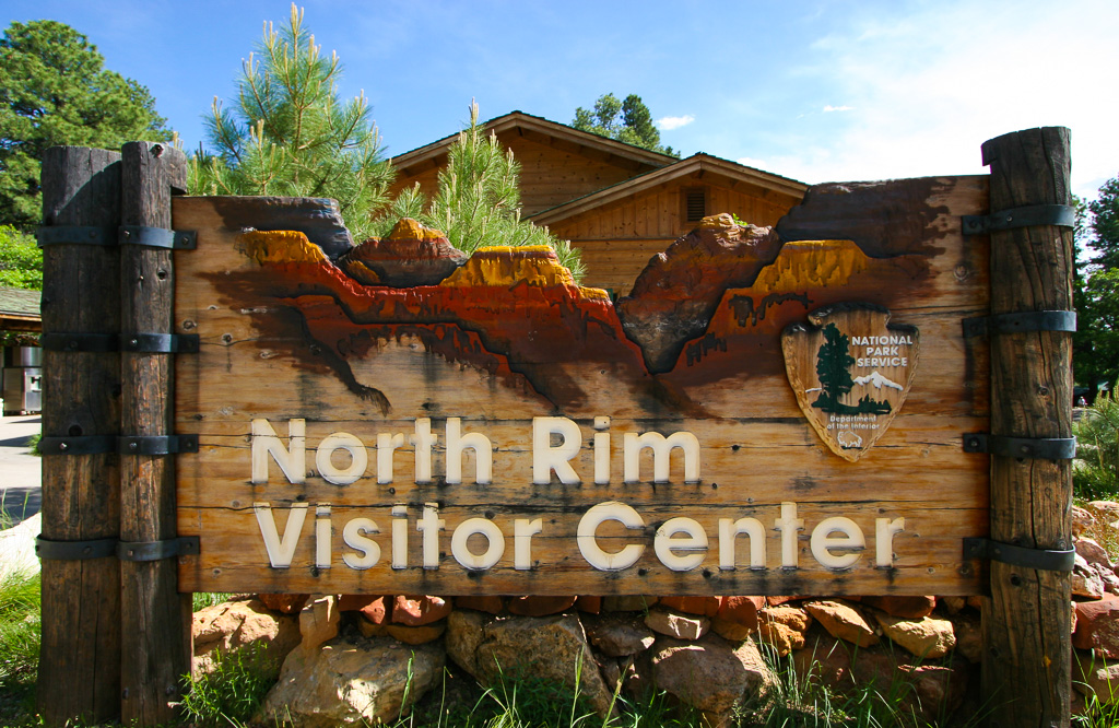 North Rim Sign - Grand Canyon National Park, Arizona