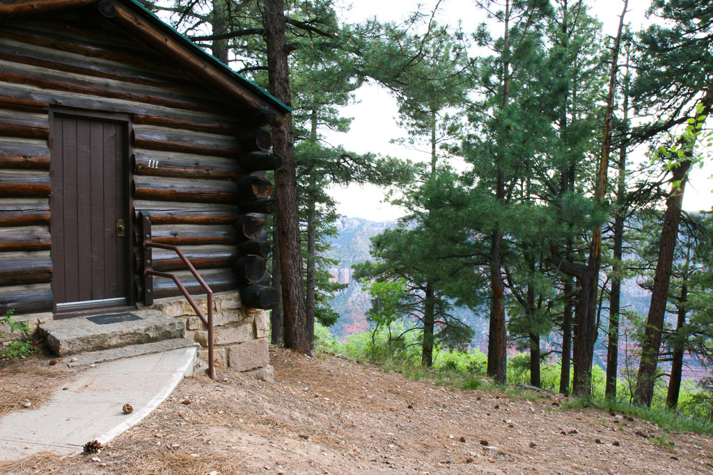 Cabin along rim of Transept Canyon - Grand Canyon National Park, Arizona