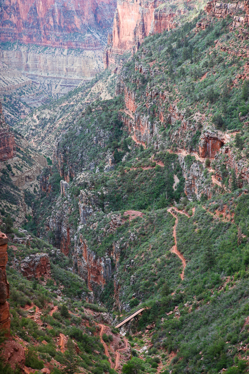 Spiraling into the canyon - Grand Canyon National Park, Arizona