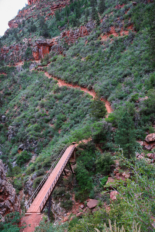 Redwall Bridge from above - Grand Canyon National Park, Arizona