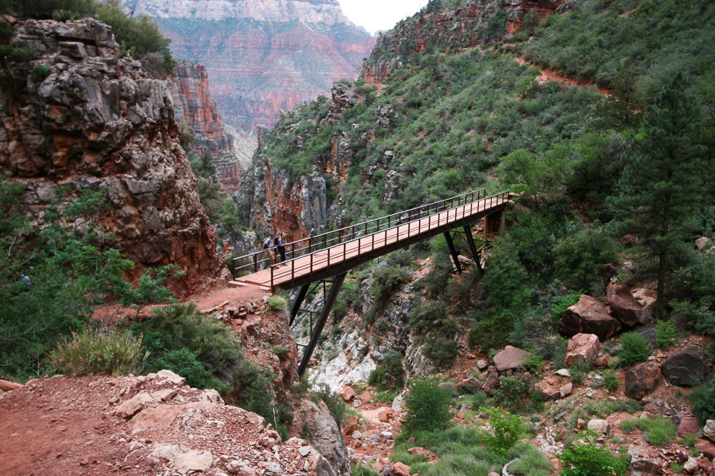 Crossing the Redwall Bridge - Grand Canyon National Park, Arizona