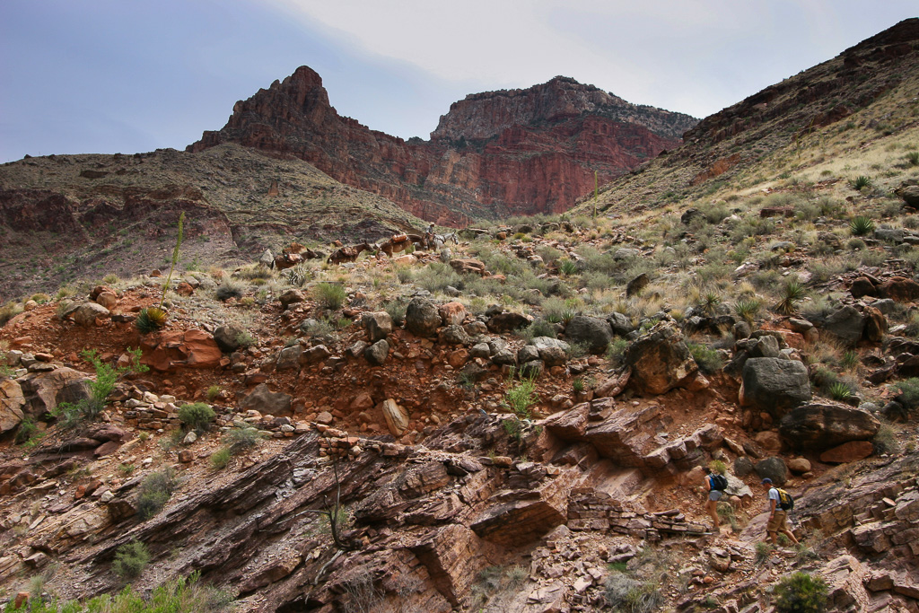 Climbing back to the North Kaibab Trail from Ribbon Falls - Grand Canyon National Park, Arizona