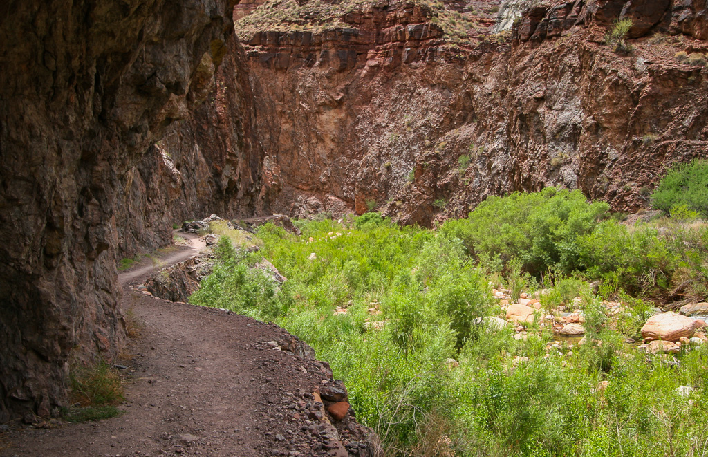 Hiking through The Box - Grand Canyon National Park, Arizona