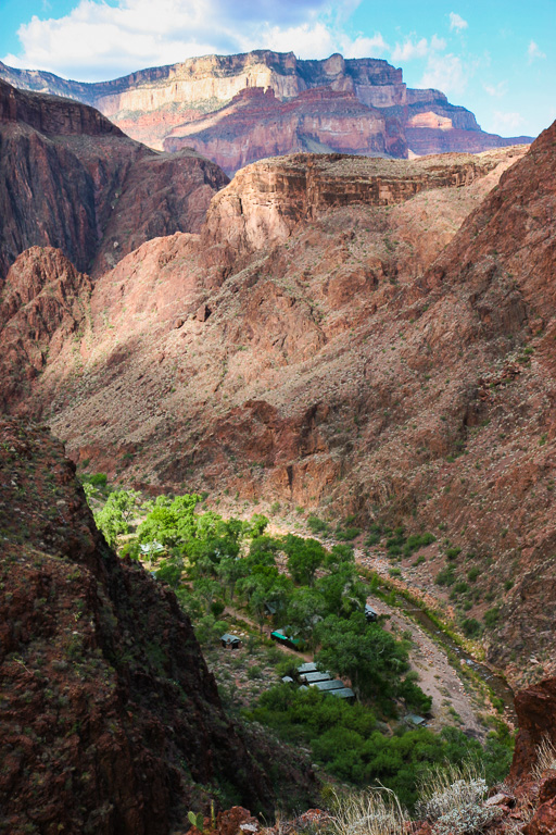 Phantom Ranch from above - Grand Canyon National Park, Arizona