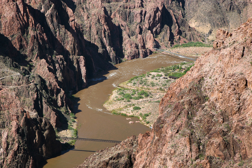 Colorado River from the Clear Creek Trail - Grand Canyon National Park, Arizona