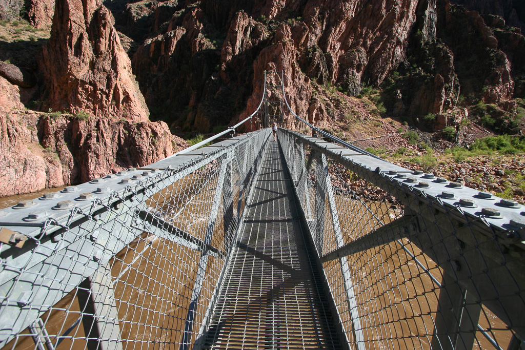 Crossing the Silver Bridge - Grand Canyon National Park, Arizona