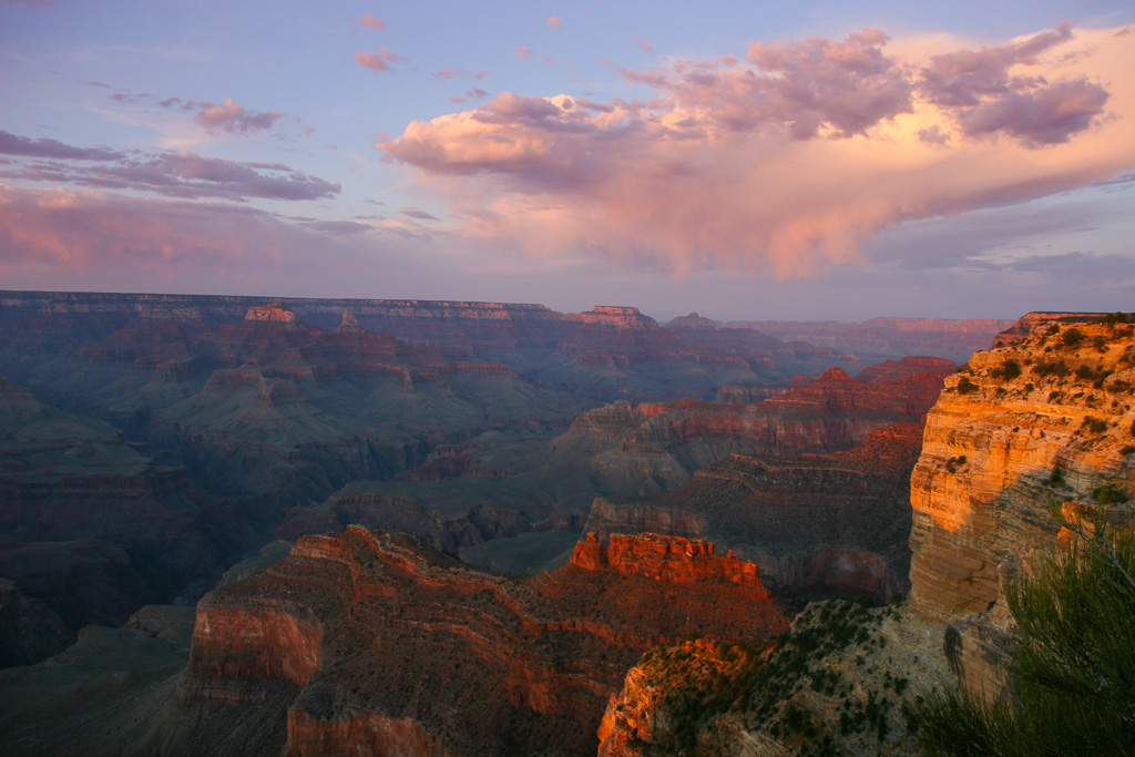 Sunset over the South Rim - Grand Canyon National Park, Arizona