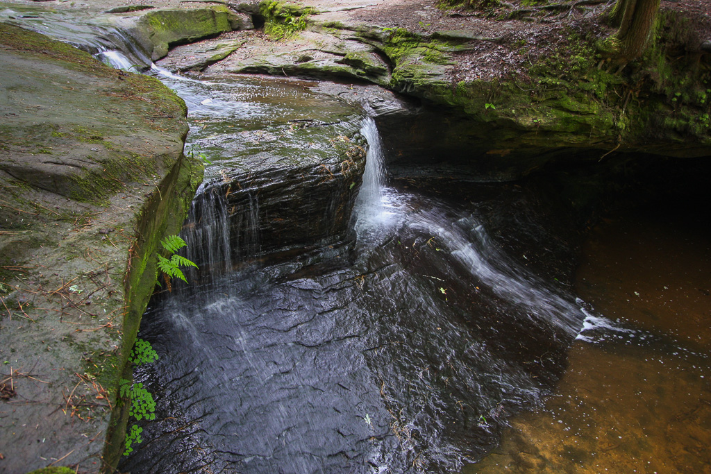 Creation Falls from above - Rock Bridge Loop Trail #207