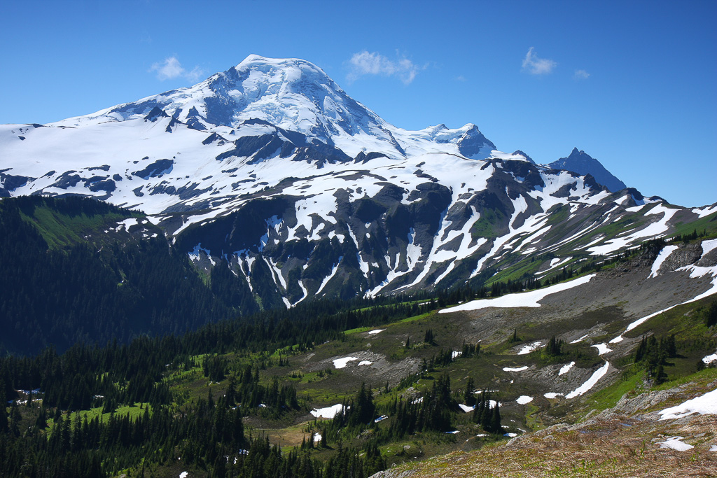 Glacier-draped Mount Baker - Skyline Divide