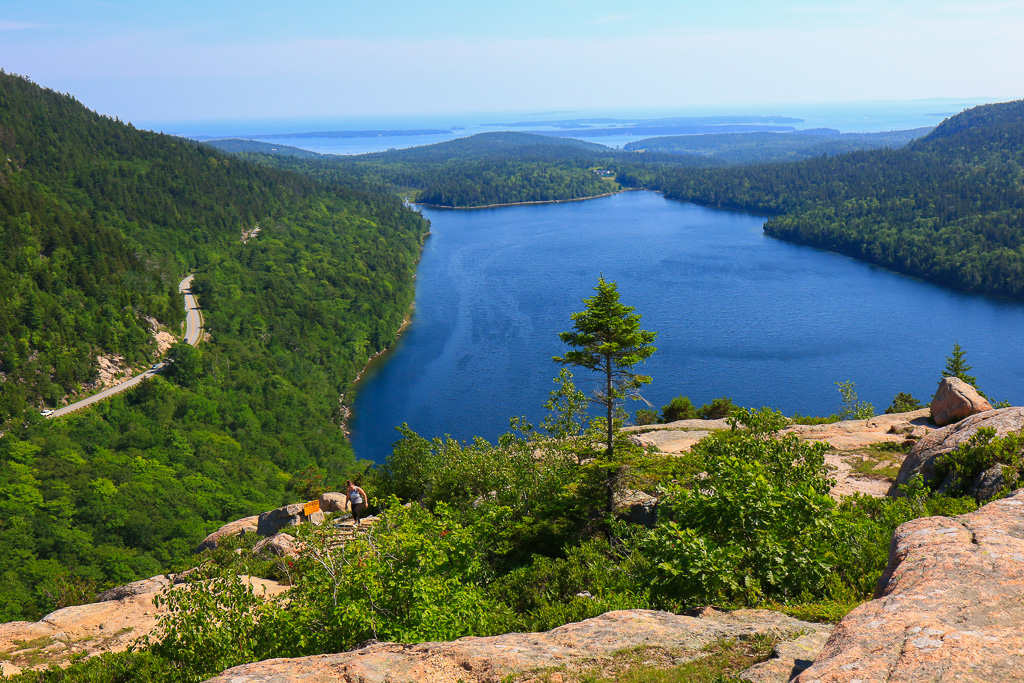 Jordan Pond from the summit of South Bubble - South Bubble