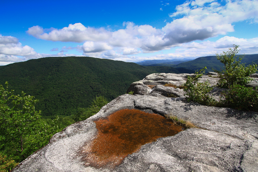View of Green Mountian from the summit of Table Rock - Table Rock, West Virginia