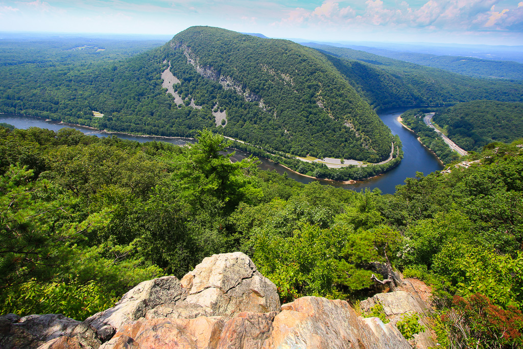 Mt Minsi and Delaware River from Summit - Mt Tammany