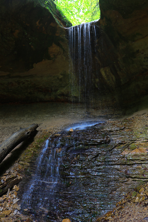 Seasonal falls near Boulder Canyon - Turkey Run State Park