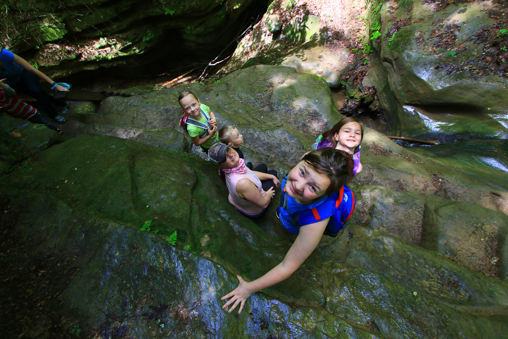 Descending The Ladders - Turkey Run State Park