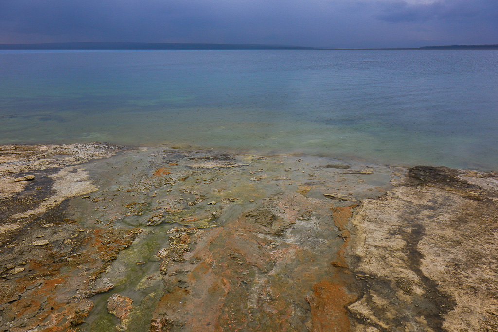 Yellowstone Lake and Hydrothermal Runoff - West Thumb Geyser Basin