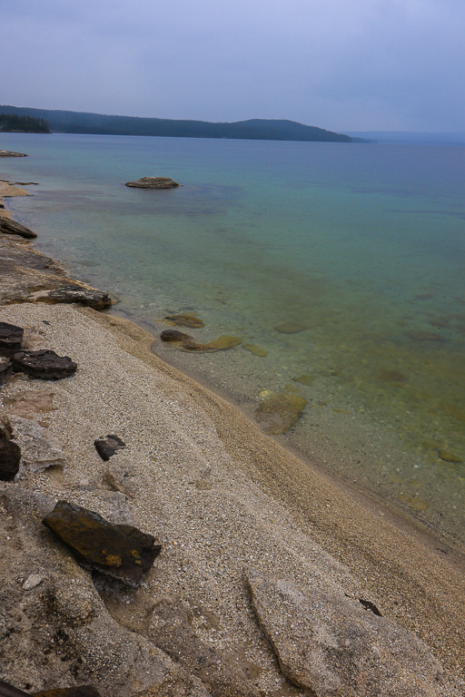 Fishing Cone and Yellowstone Lake - West Thumb Geyser Basin