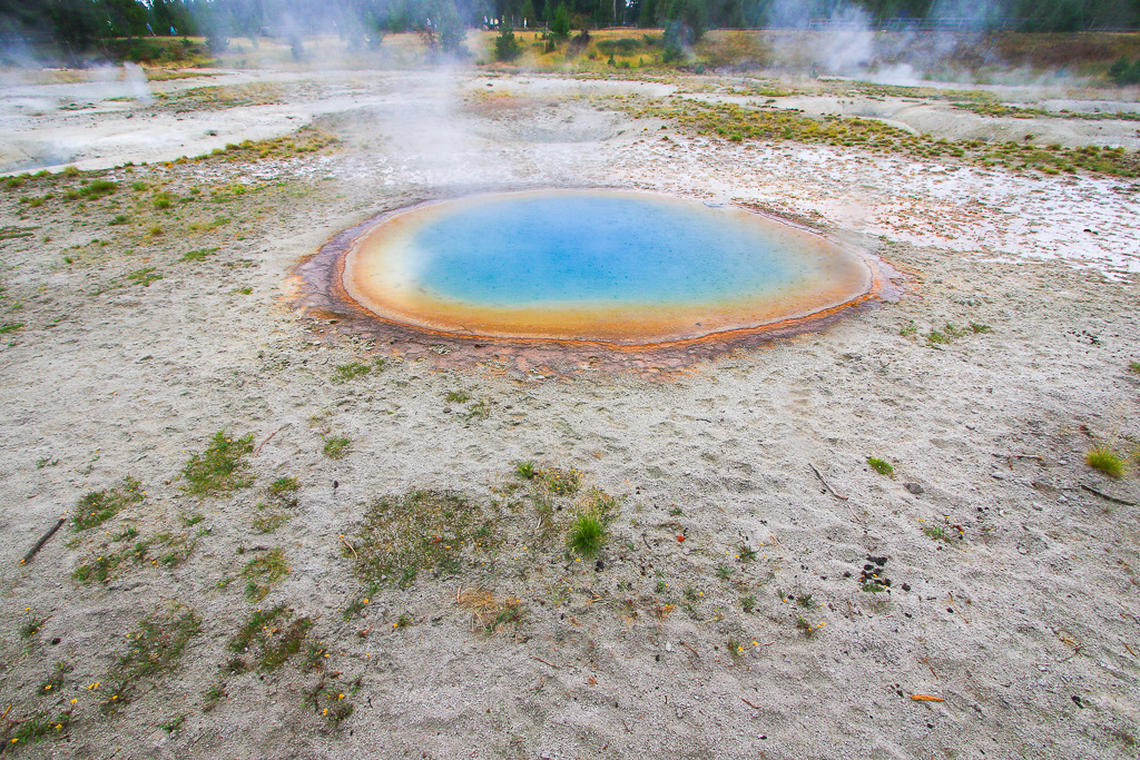 Colorful Pool near the Fumeroles - West Thumb Geyser Basin